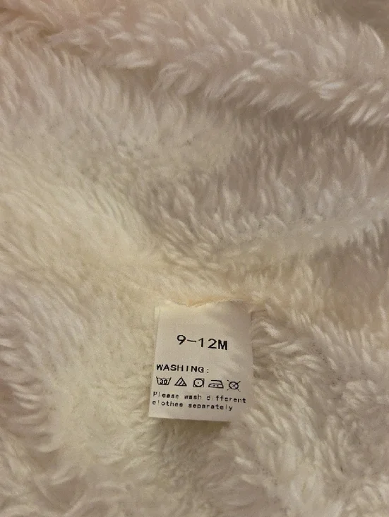 Butterfly Print Puffer Jacket - White with Multi Colored Butterflies - Picture 2 of 4